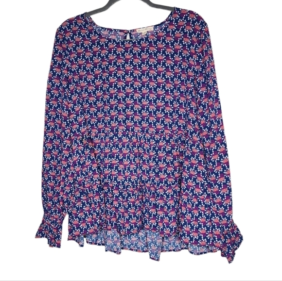 Jane and Delancy peasants long sleeve flowy rayon blouse. - Picture 11 of 17